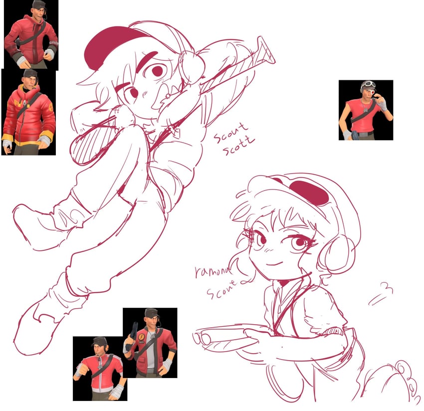 scott pilgrim, ramona flowers, and scout (scott pilgrim and 1 more) drawn by ttalgiwedonggo