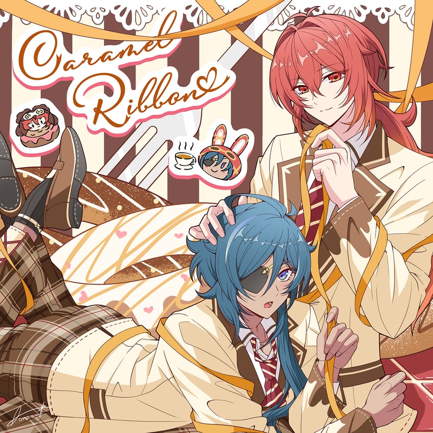 diluc and kaeya (genshin impact) drawn by aono_(aono_pic)