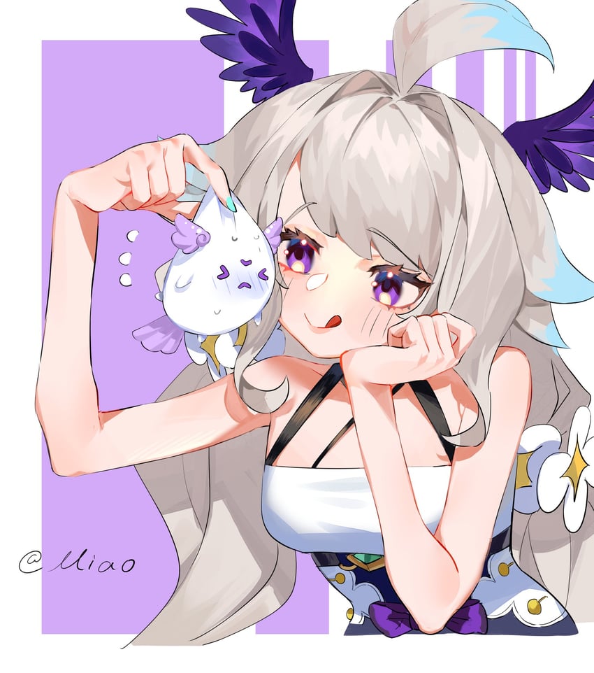 enna alouette and aloupeep (nijisanji and 1 more) drawn by miao94236