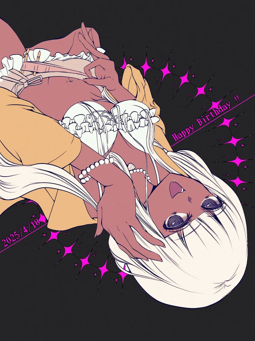 yonaga angie (danganronpa and 1 more) drawn by madowaku_(tkmr_zoo)