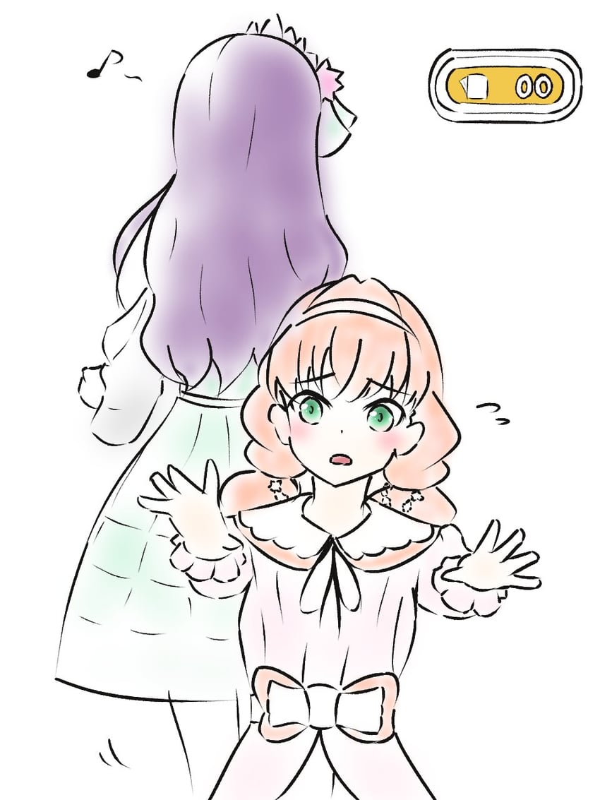hinoshita kaho and otomune kozue (love live! and 1 more) drawn by zarashi896