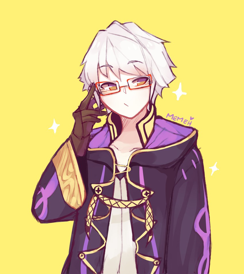 male robin (fire emblem and 2 more) drawn by memeh