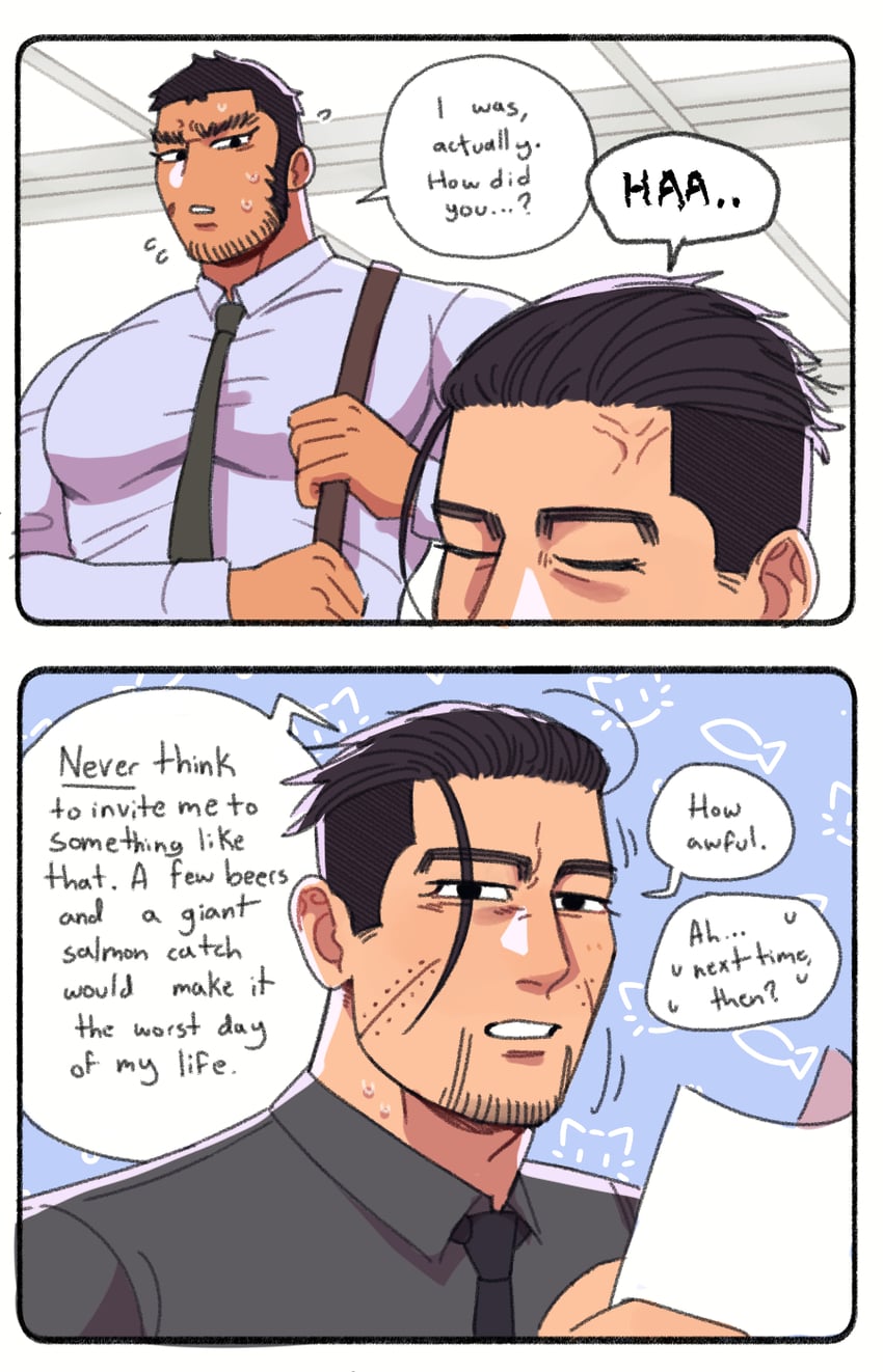 ogata hyakunosuke and tanigaki genjirou (golden kamuy) drawn by foazycozy