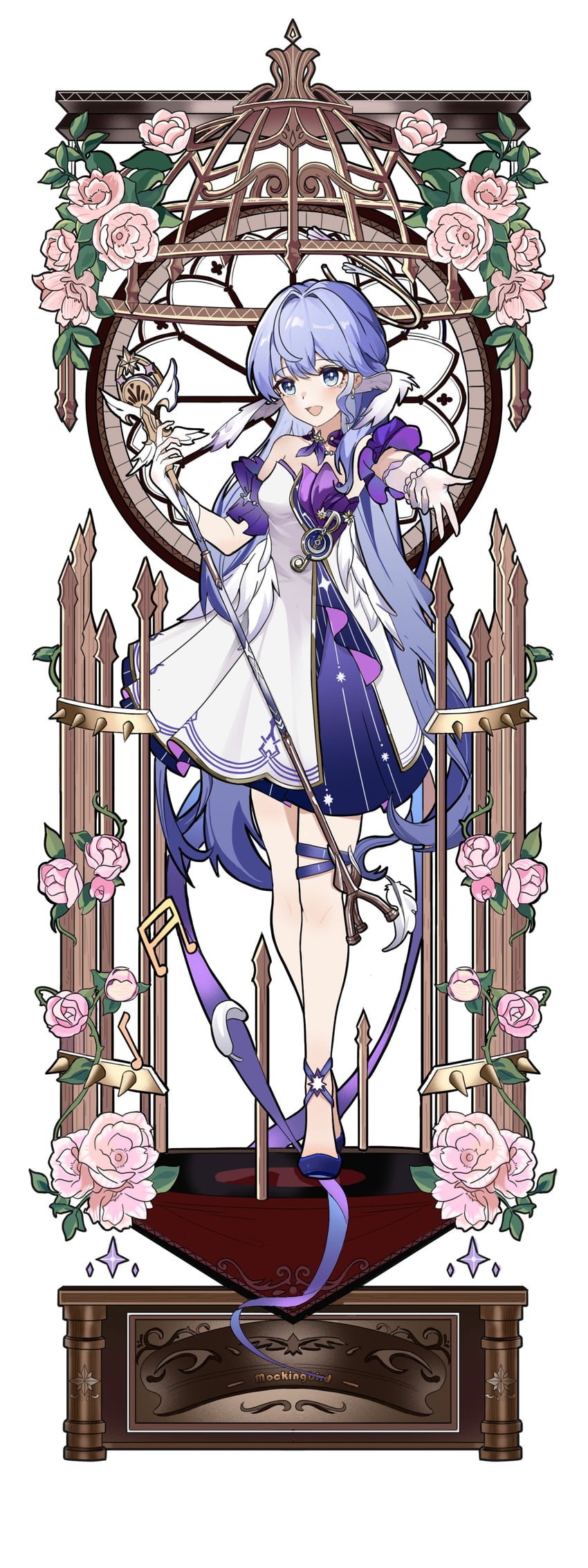 robin (honkai and 1 more) drawn by liangle_(13777171889)