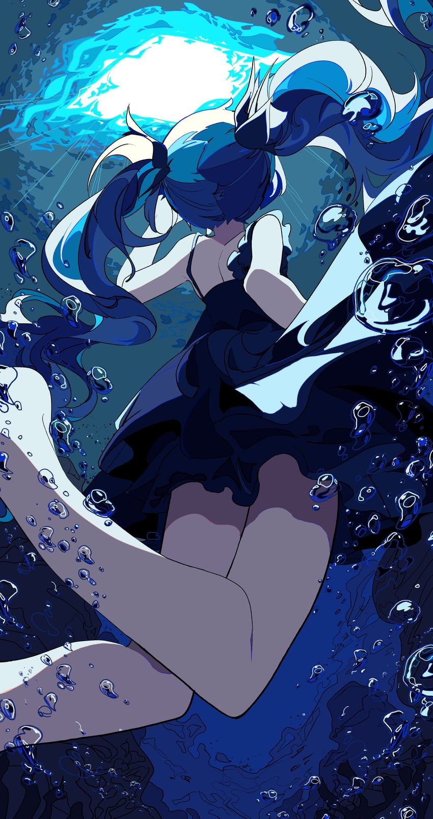 hatsune miku (vocaloid and 1 more) drawn by kasaki_sakura