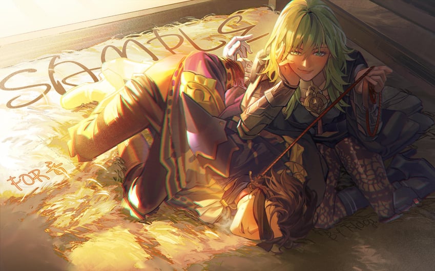 claude von riegan and female byleth (fire emblem and 2 more) drawn by zhihaiwusheng