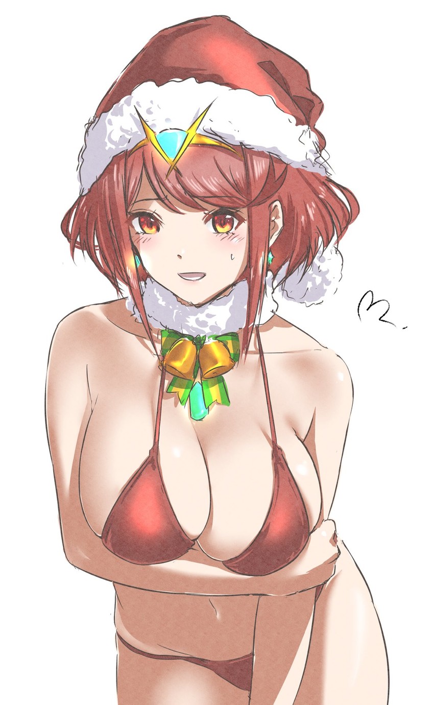 pyra (xenoblade chronicles and 1 more) drawn by mitsugu