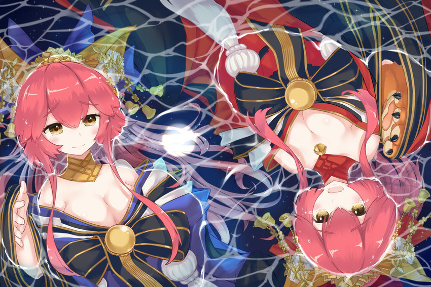 tamamo, tamamo no mae, and tamamo cat (fate and 2 more) drawn by tentou_mushi