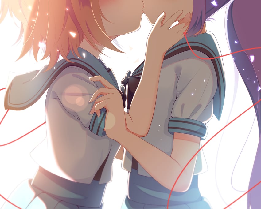 shikimiya mana and tsukisaka sayu (re:stage!) drawn by rst_hoshinono