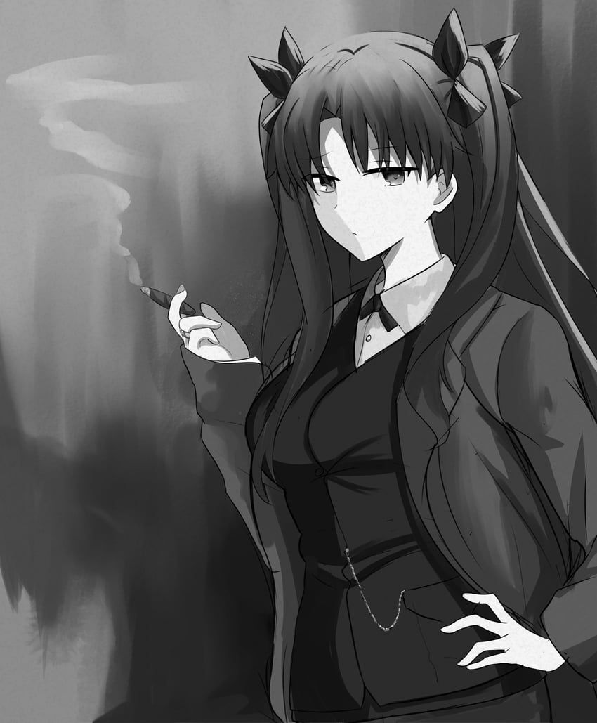 tohsaka rin and sigmund freud (fate and 1 more) drawn by shokobr