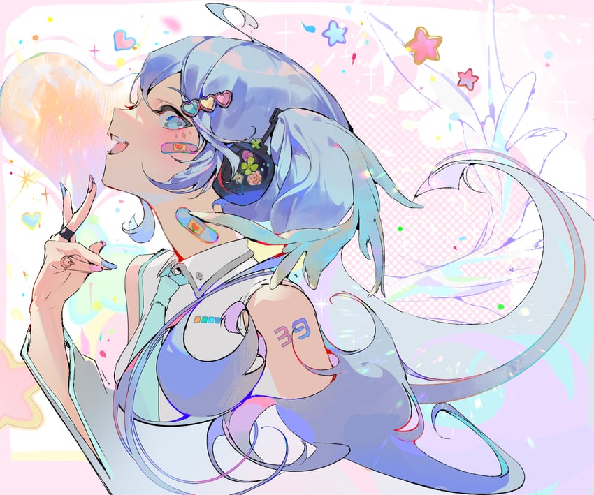 hatsune miku (vocaloid and 1 more) drawn by surin_(65889544)