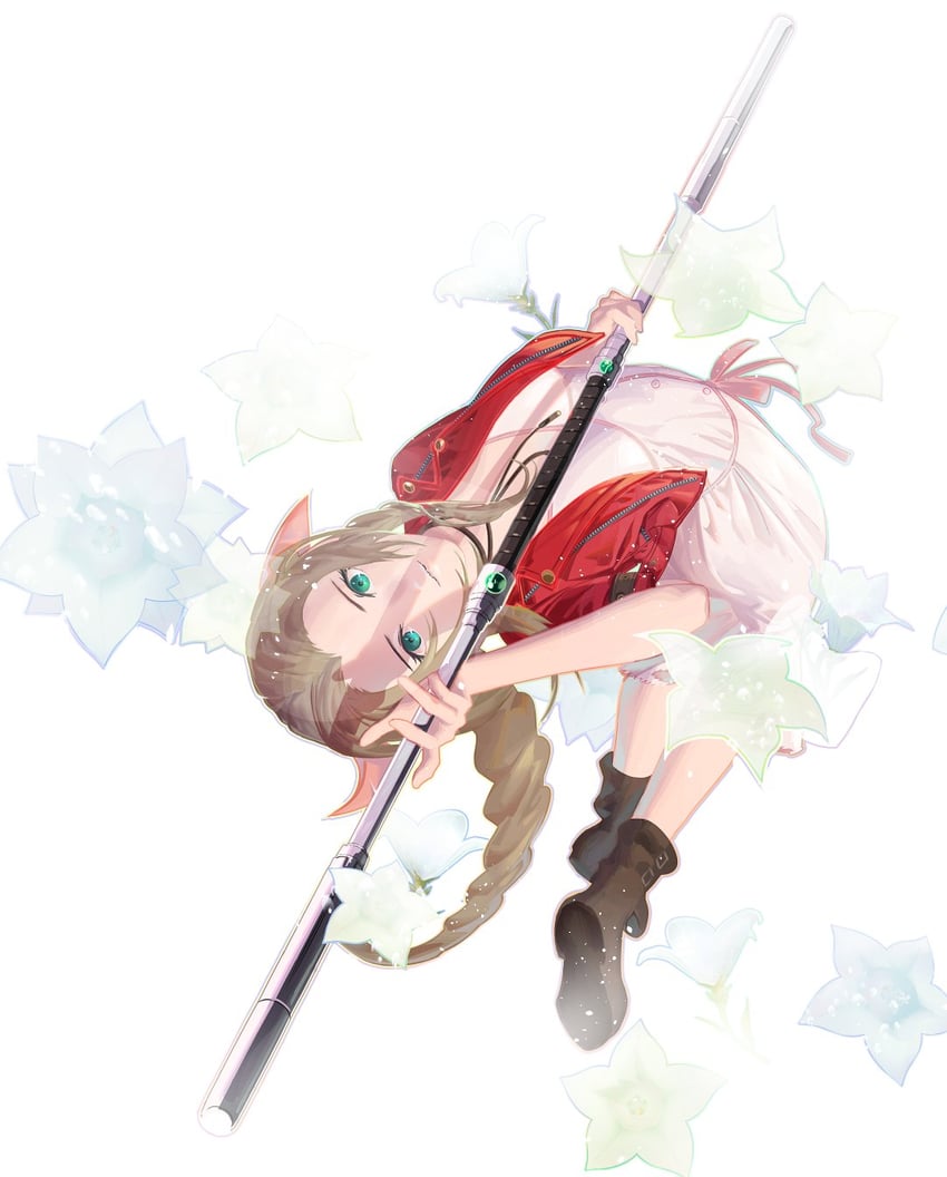 aerith gainsborough (final fantasy and 2 more) drawn by cofffee