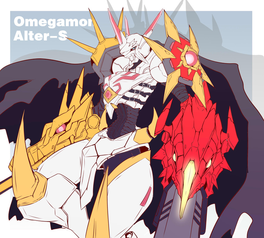 omegamon alter-s (digimon and 1 more) drawn by kive