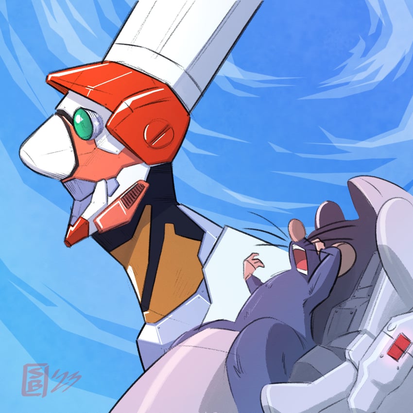 remy and alfredo linguini (neon genesis evangelion and 2 more) drawn by skillfullyboring