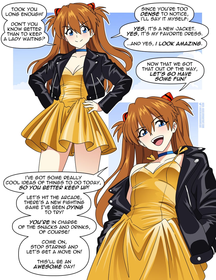 souryuu asuka langley (neon genesis evangelion) drawn by nico-neko