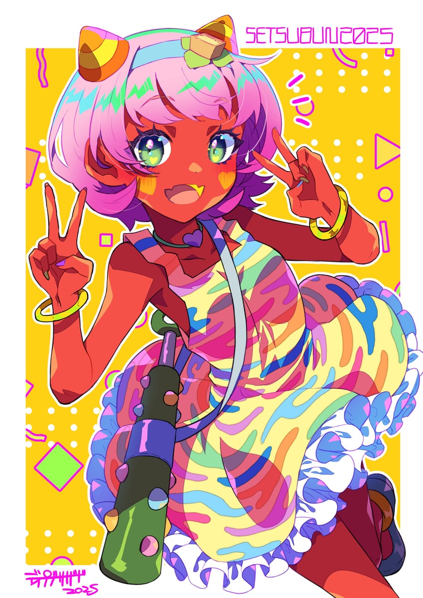 mamedol oni (denroku) drawn by deep_blizzard_(dbmiyuki)