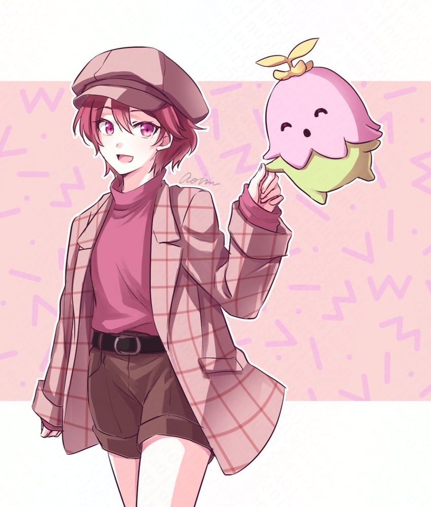 fujieda yoshino and lalamon (digimon and 1 more) drawn by aoinu_(shuumatsugeki)