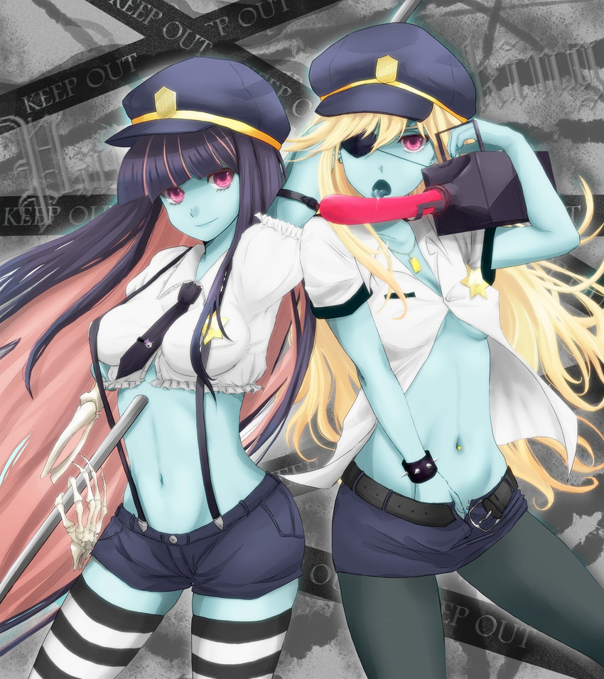 stocking and panty (panty & stocking with garterbelt) drawn by ori_(ori4696)