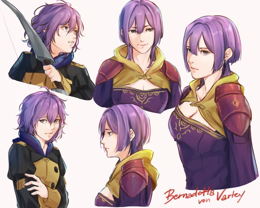 bernadetta von varley (fire emblem and 1 more) drawn by angerykacchan