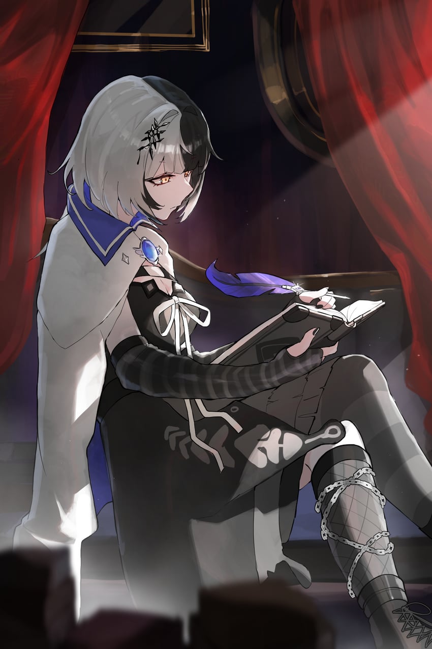shiori novella (hololive and 2 more) drawn by kurochanai