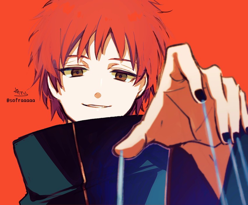sasori (naruto and 1 more) drawn by sofra