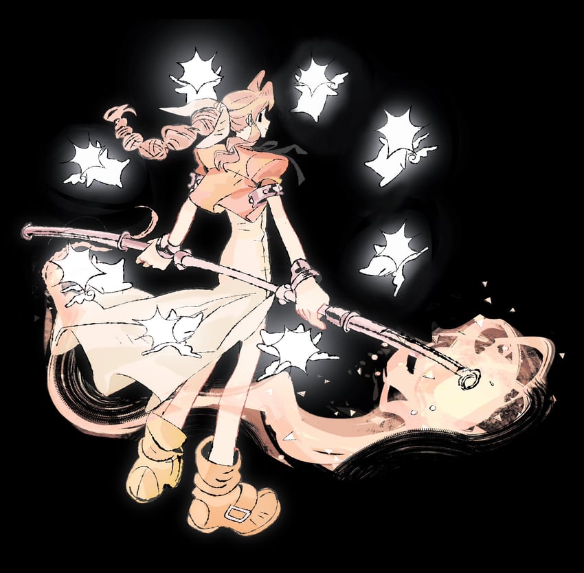 aerith gainsborough (final fantasy and 1 more) drawn by jaysoysaucee