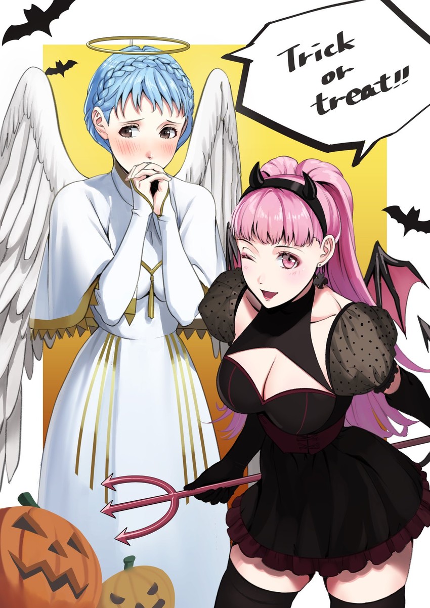 hilda valentine goneril and marianne von edmund (fire emblem and 1 more) drawn by mueririko