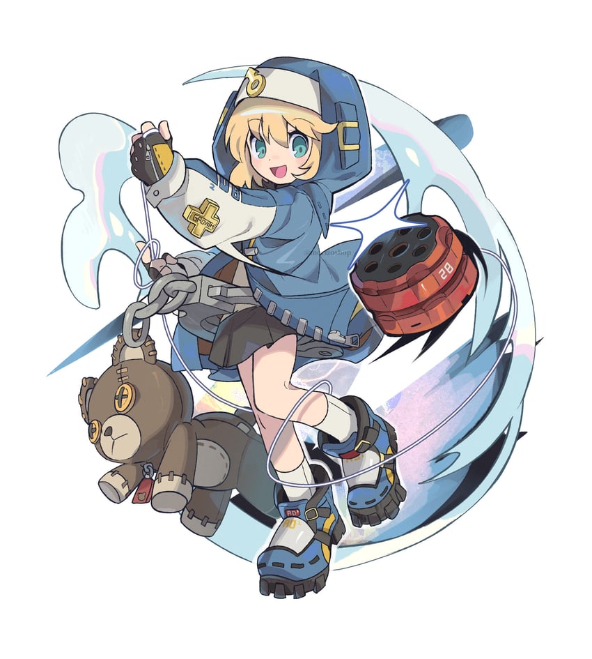 bridget and roger (guilty gear and 1 more) drawn by morizo_(morizoshop)
