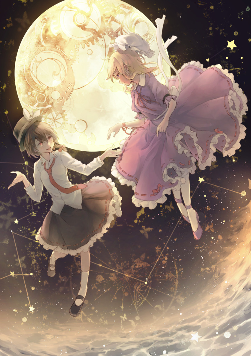 usami renko and maribel hearn (touhou and 1 more) drawn by gensou_aporo