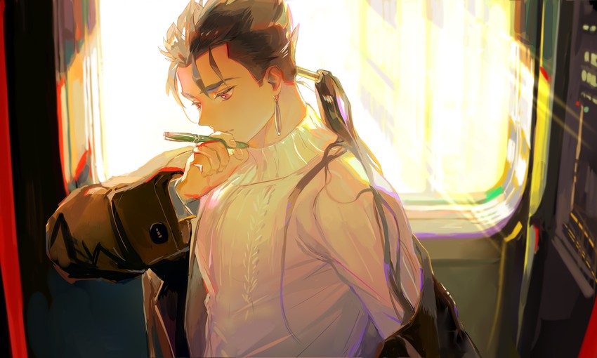 cu chulainn (fate and 1 more) drawn by taro-k