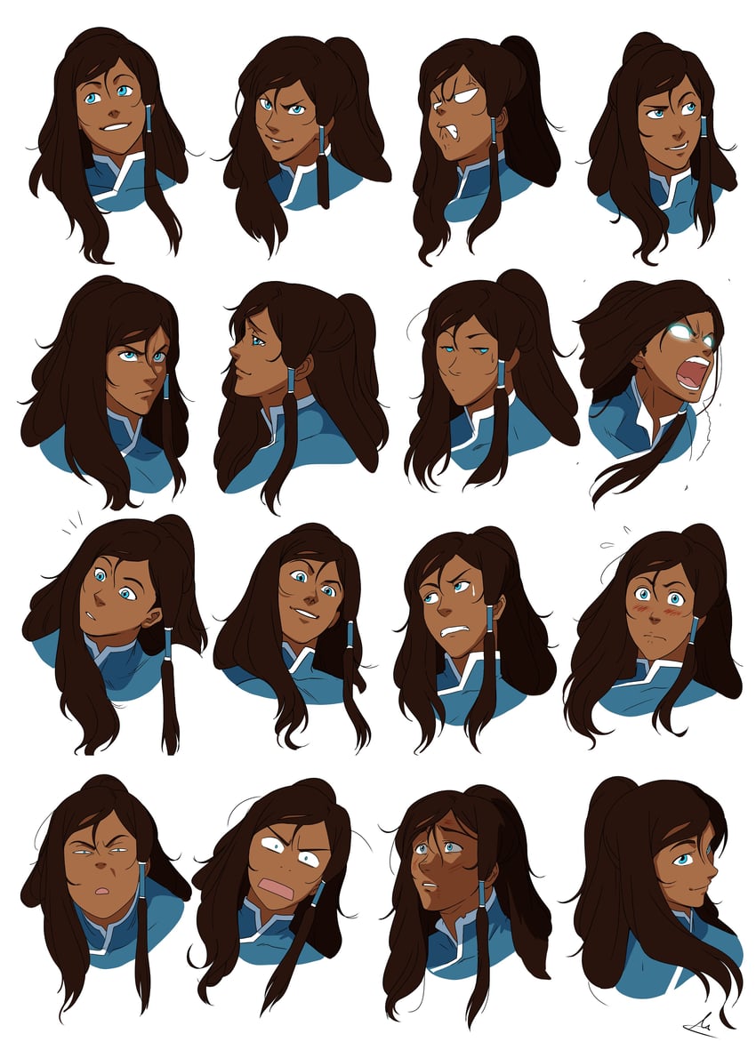 korra (avatar legends and 1 more) drawn by mastrocecchi
