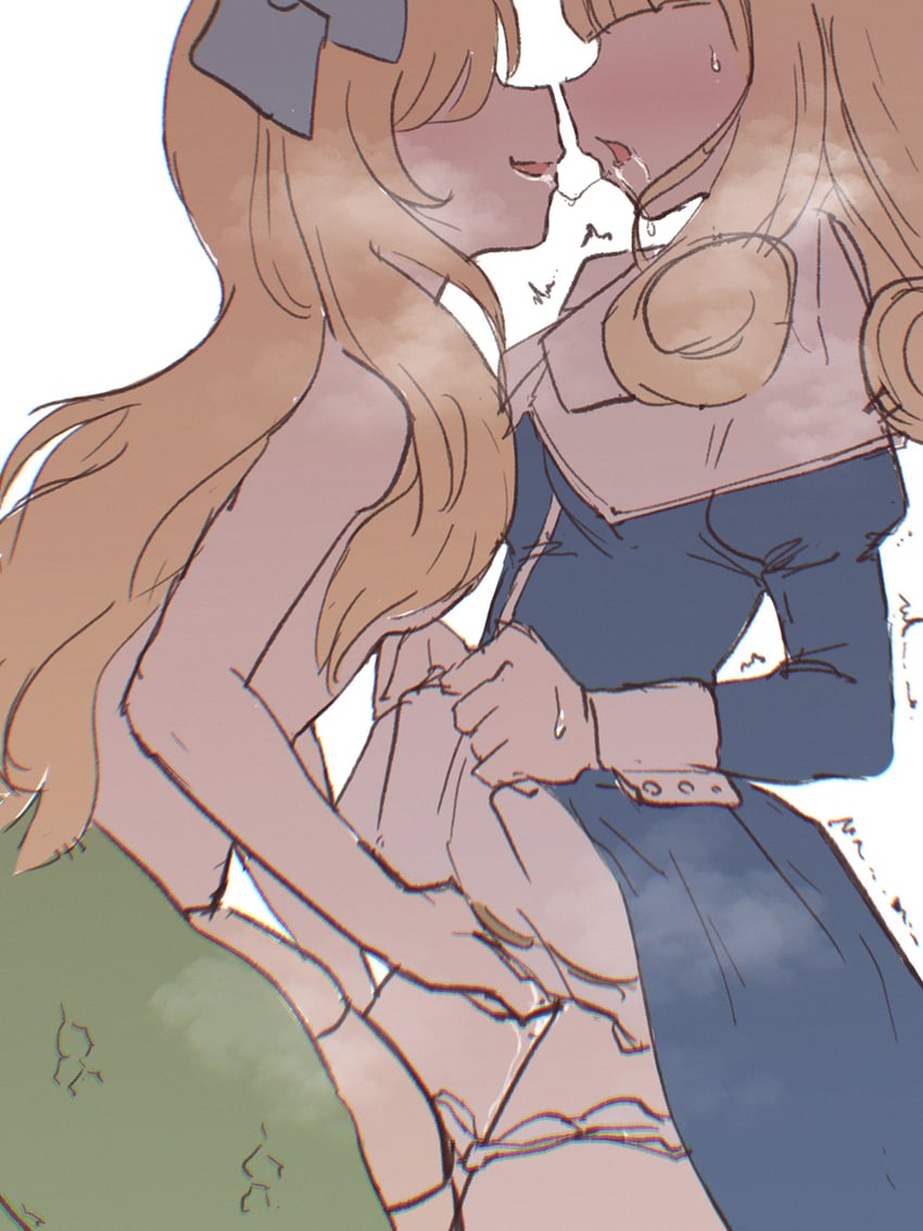 jashin-chan and poporon (jashin-chan dropkick) drawn by shino_(yaruki_nai_yatsu)