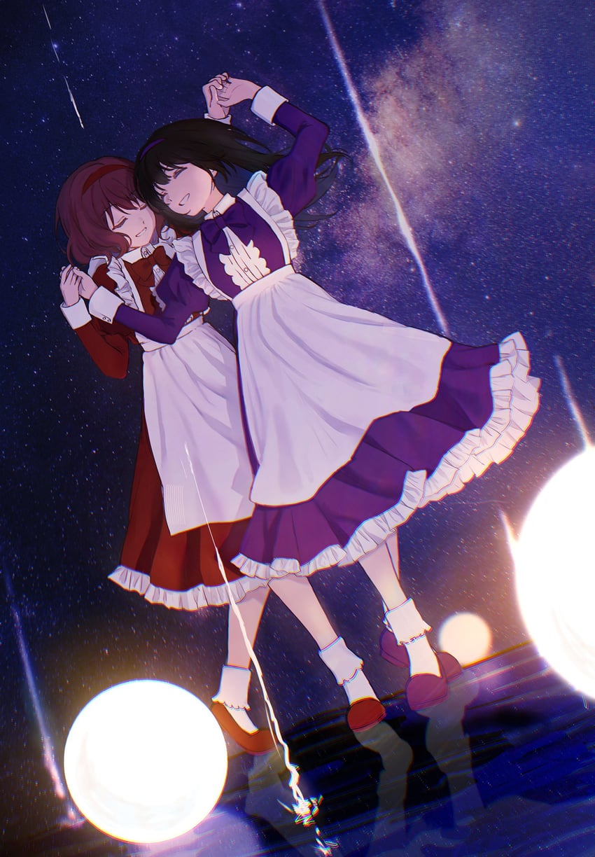 oumae kumiko and kousaka reina (hibike! euphonium) drawn by fufu_060211