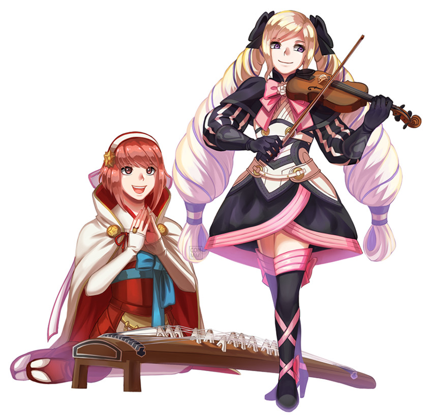 elise and sakura (fire emblem and 1 more) drawn by conmimi