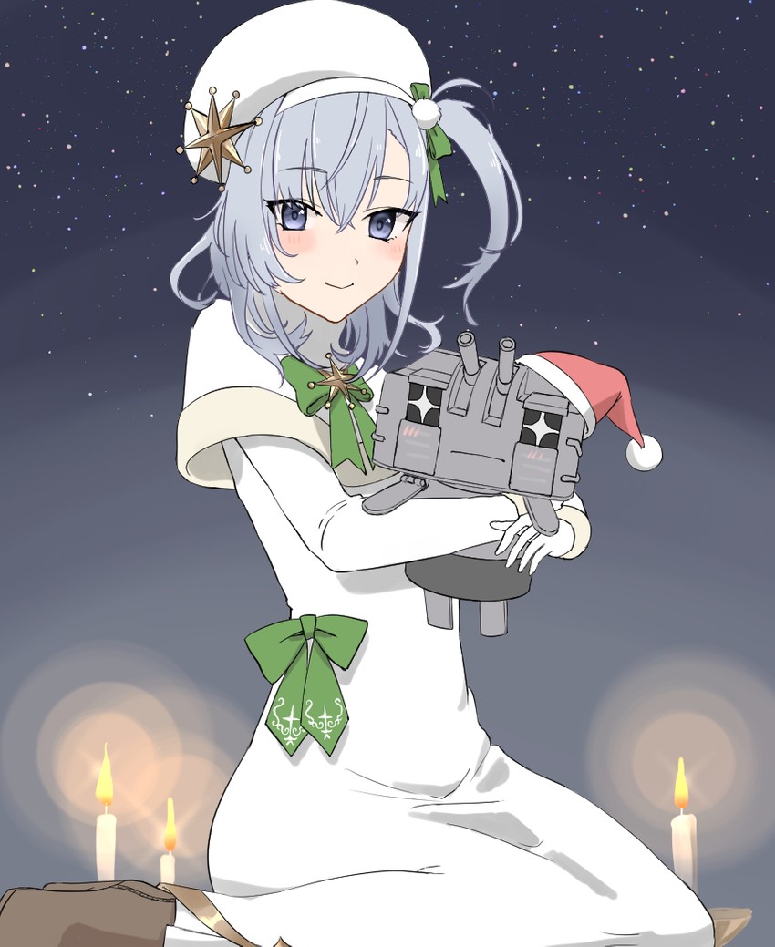 suzutsuki and chou-10cm-hou-chan (kantai collection) drawn by tsukimura_(d24f4z8j3t)