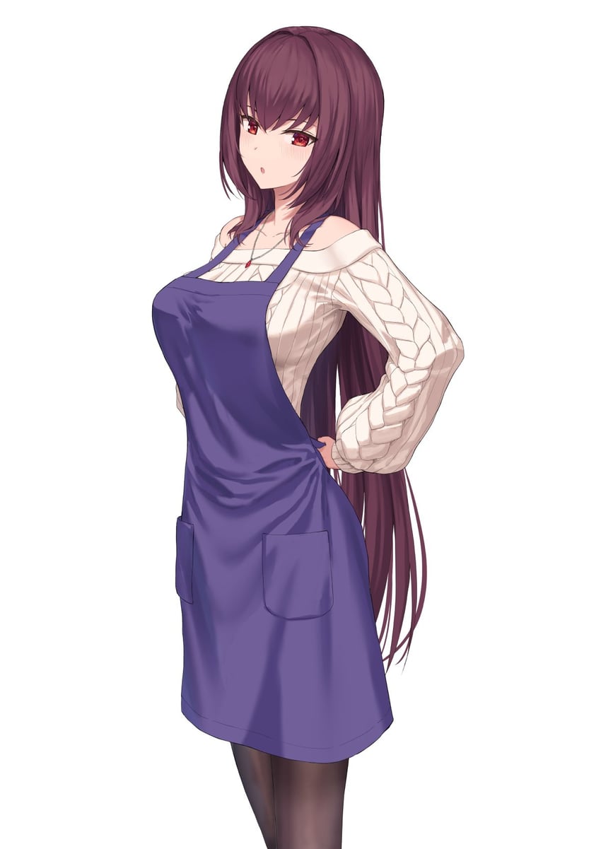 scathach (fate and 1 more) drawn by kamo_ashi