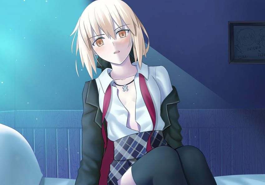 artoria pendragon and saber alter (fate and 1 more) drawn by longdq3008
