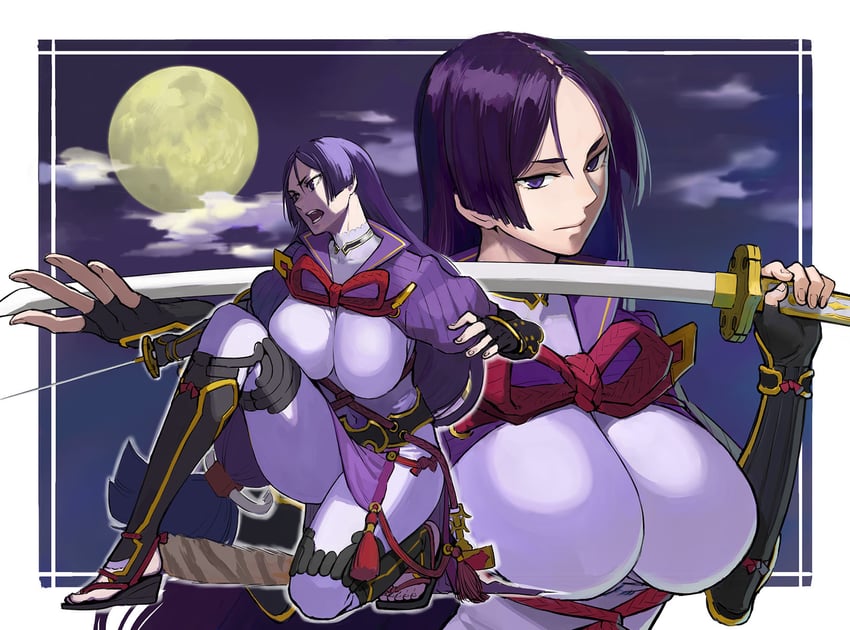 minamoto no raikou (fate and 1 more) drawn by b_suke