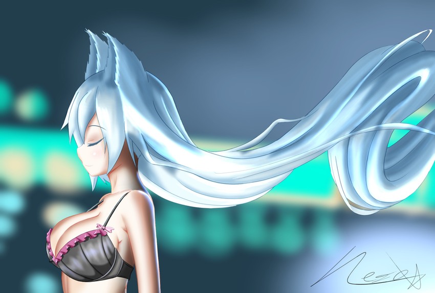 hanekawa tsubasa and black hanekawa (monogatari and 1 more) drawn by weaver_neith