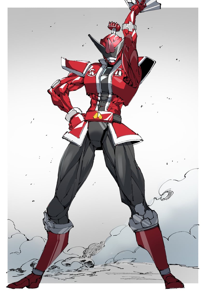 donmomotarou (super sentai and 1 more) drawn by ichitaka_(1015ichitaka)