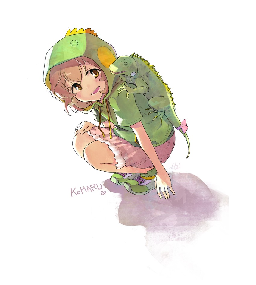 koga koharu and hyou-kun (idolmaster and 1 more) drawn by kyouno