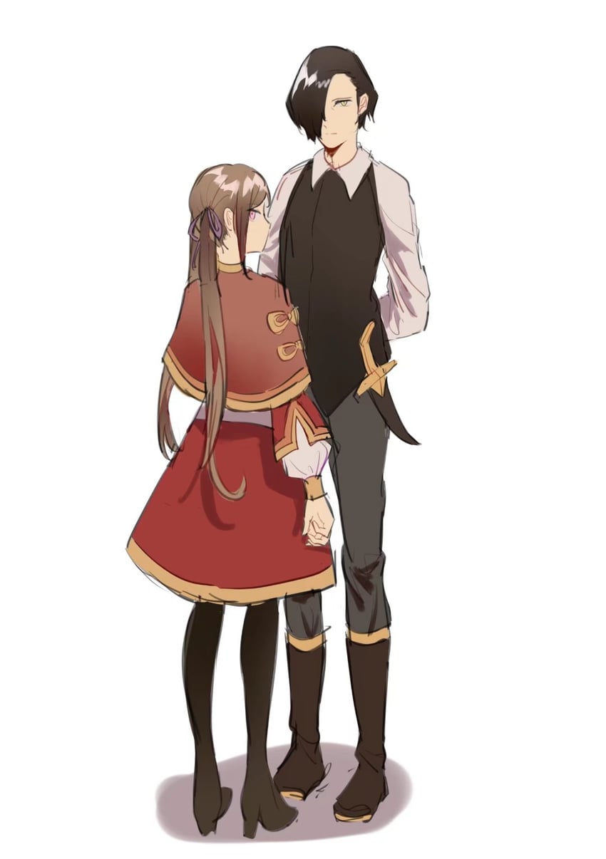 edelgard von hresvelg and hubert von vestra (fire emblem and 1 more) drawn by chocolate_(jitong)
