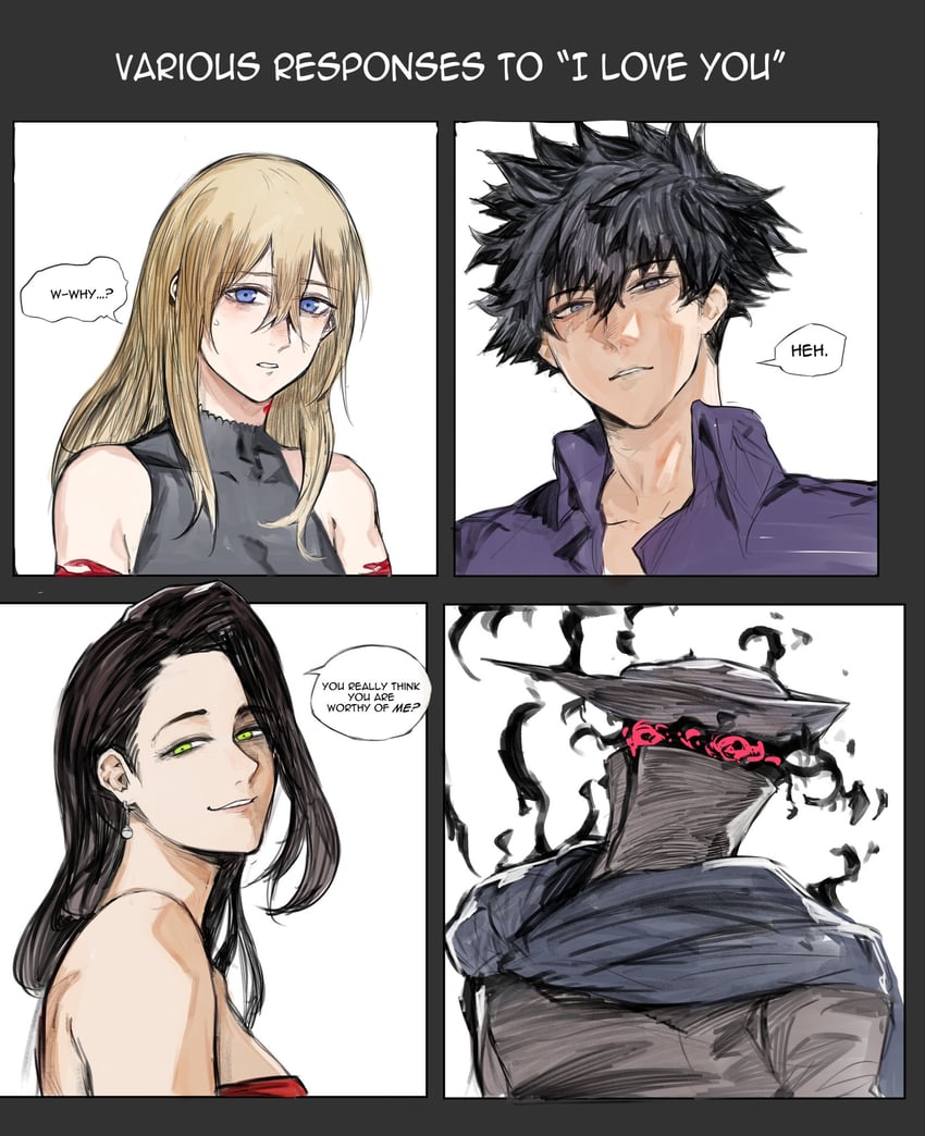 margaret, seishin, and raginhildr of the abyss (original) drawn by yourfreakyneighbourh