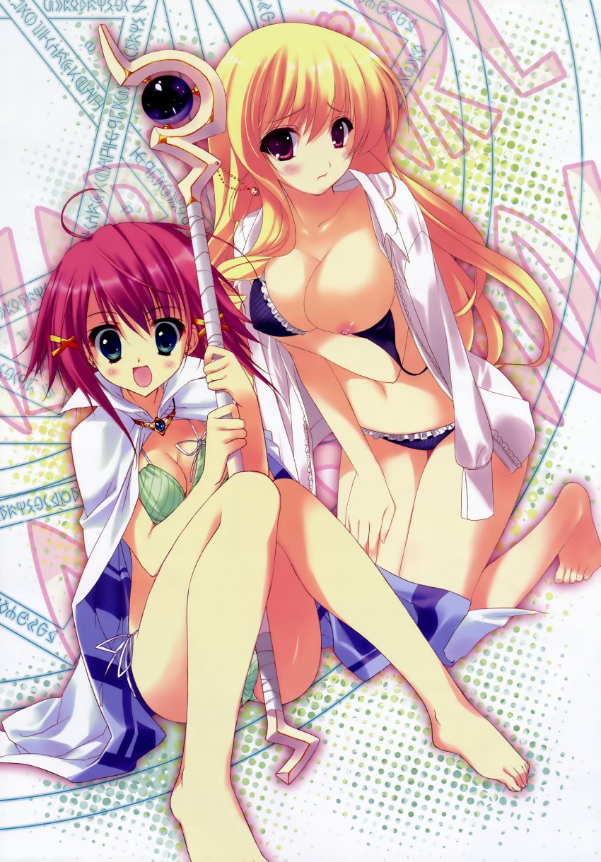 mitsurugi asuka and furansowa kurea ashesu (wizard girl ambitious) drawn by kokonoka and ryouka_(suzuya)