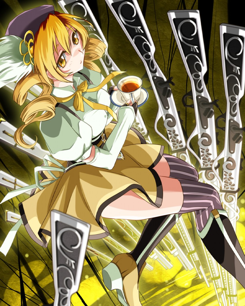 tomoe mami (mahou shoujo madoka magica) drawn by ashi_ura