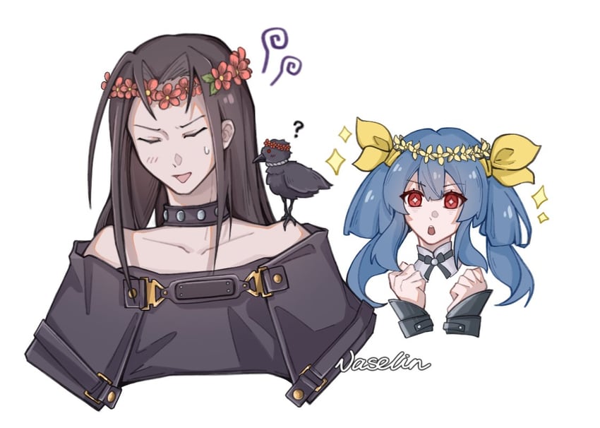 dizzy and testament (guilty gear and 2 more) drawn by vaselinwithout