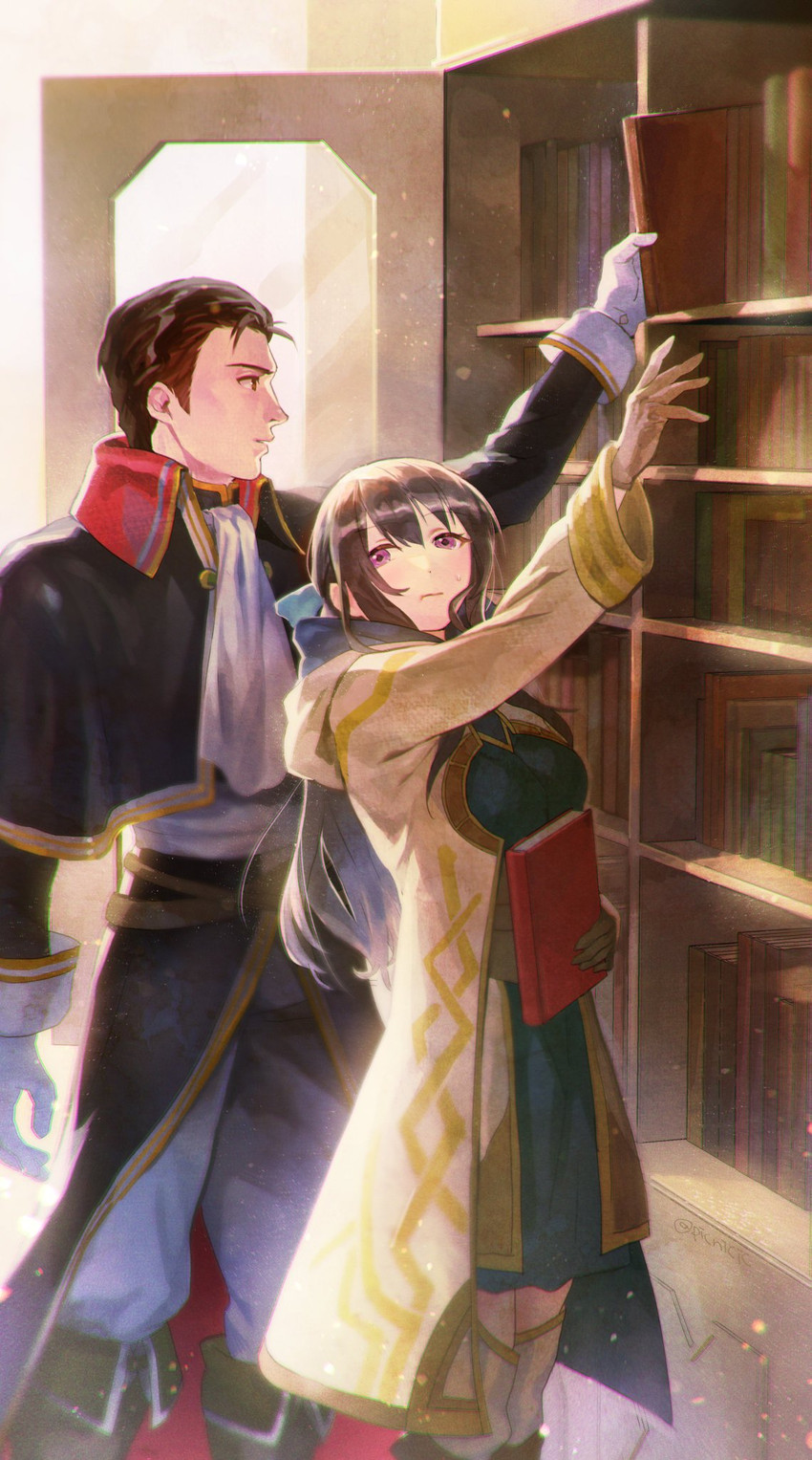 kiran, reinhardt, and female kiran (original and 3 more) drawn by picnicic