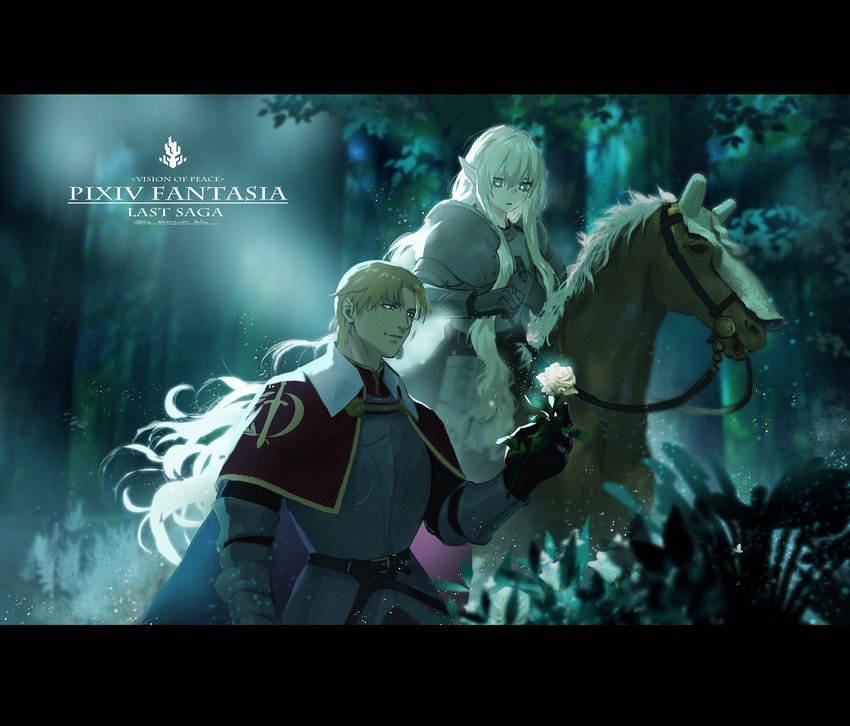 grey knight julia and laurel knight sylvester (pixiv fantasia and 1 more) drawn by lost_elle