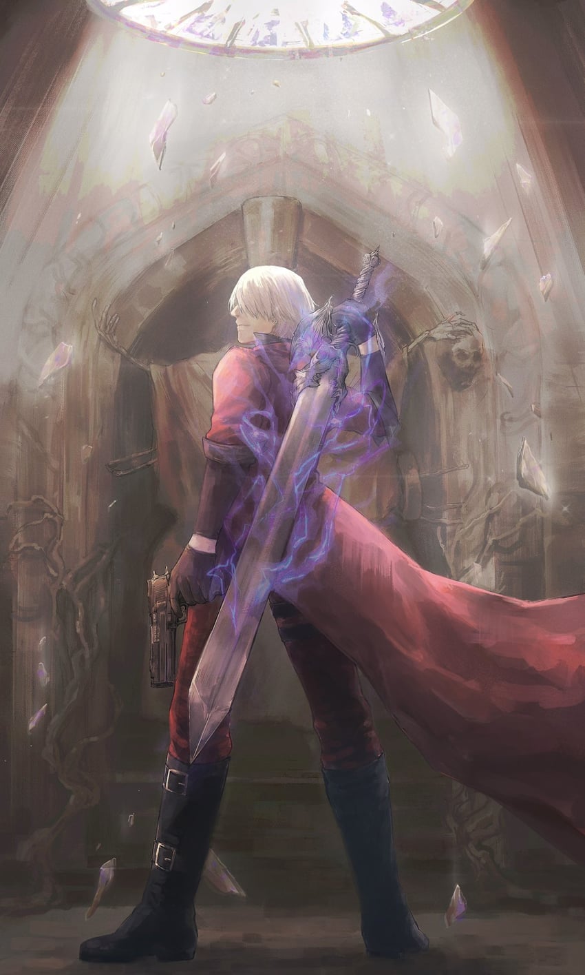 dante (devil may cry and 1 more) drawn by royalguardlove