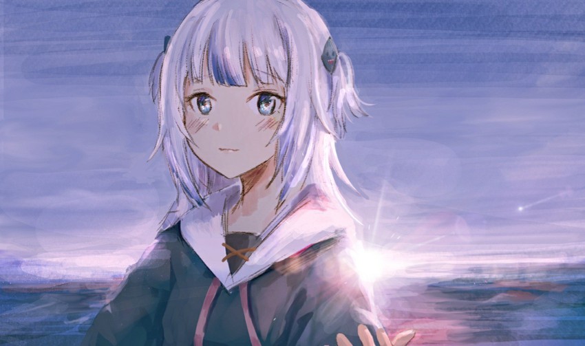 gawr gura (hololive and 1 more) drawn by ostin0127